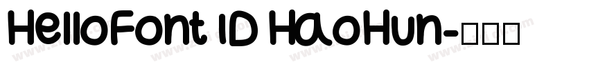 HelloFont ID HaoHun字体转换